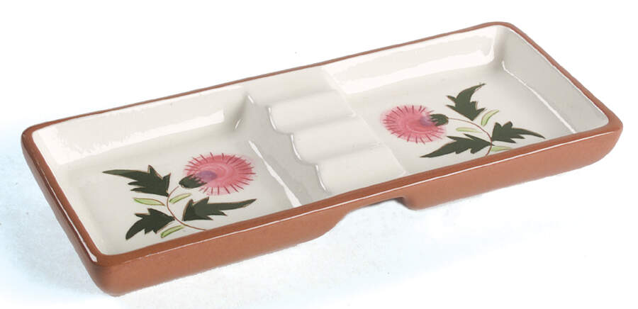 Thistle (Pink Thistle) 8" Ashtray by Stangl-1