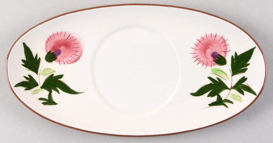 Thistle (Pink Thistle) Underplate for Gravy Boat by Stangl-1