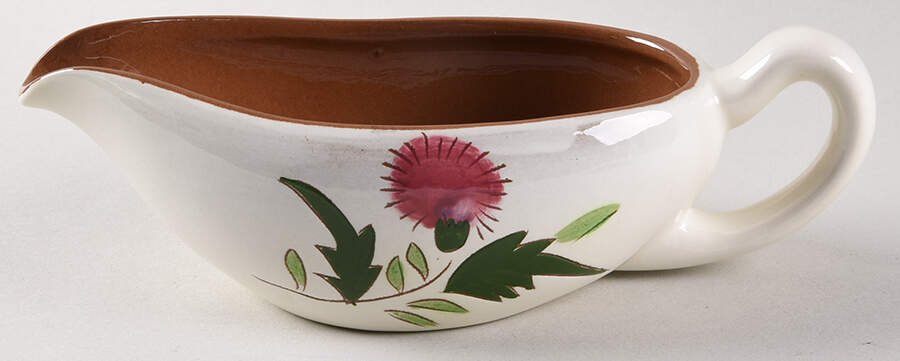 Thistle (Pink Thistle) Gravy Boat by Stangl-1