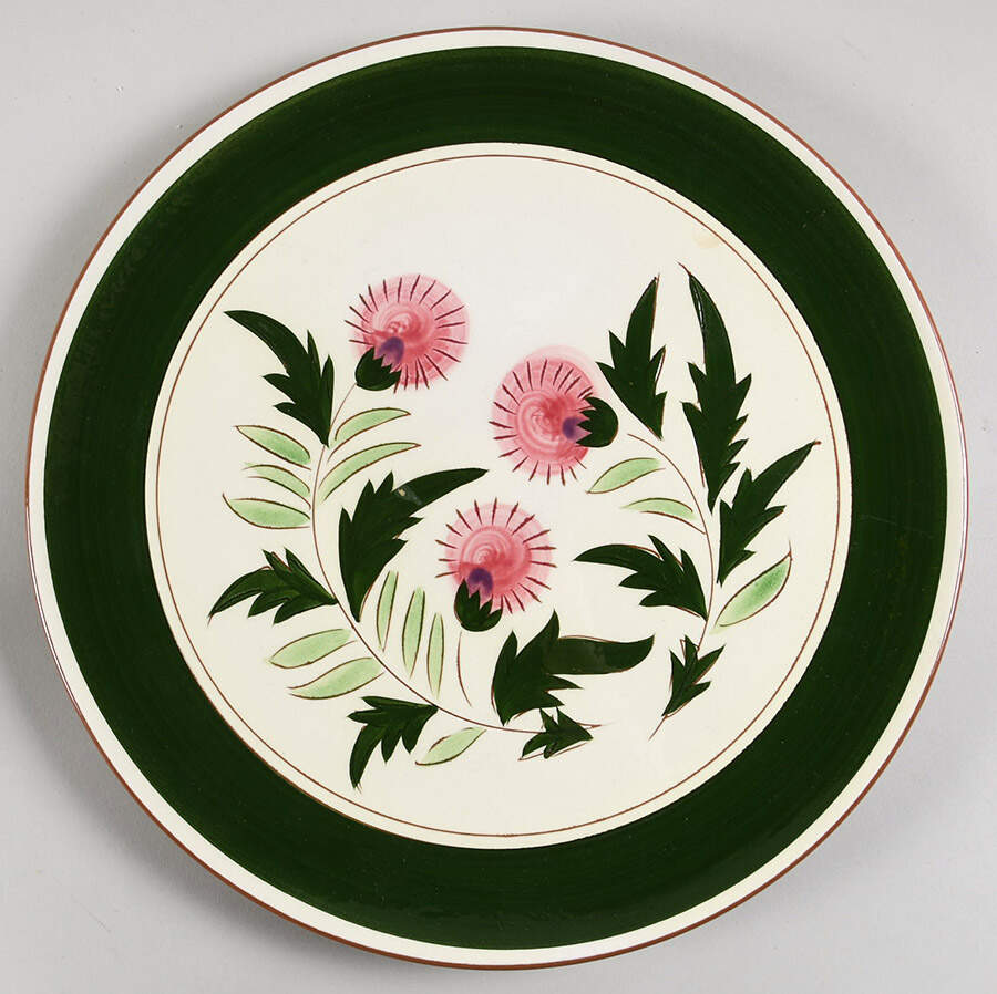 Thistle (Pink Thistle) 12" Chop Plate (Round Platter) by Stangl-1