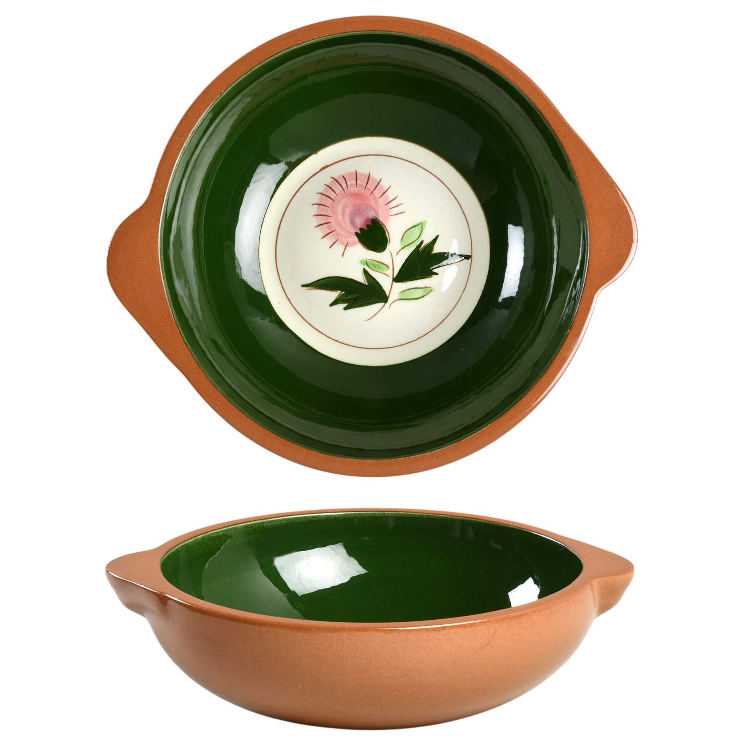 Thistle (Pink Thistle) Lugged Soup Bowl by Stangl-1