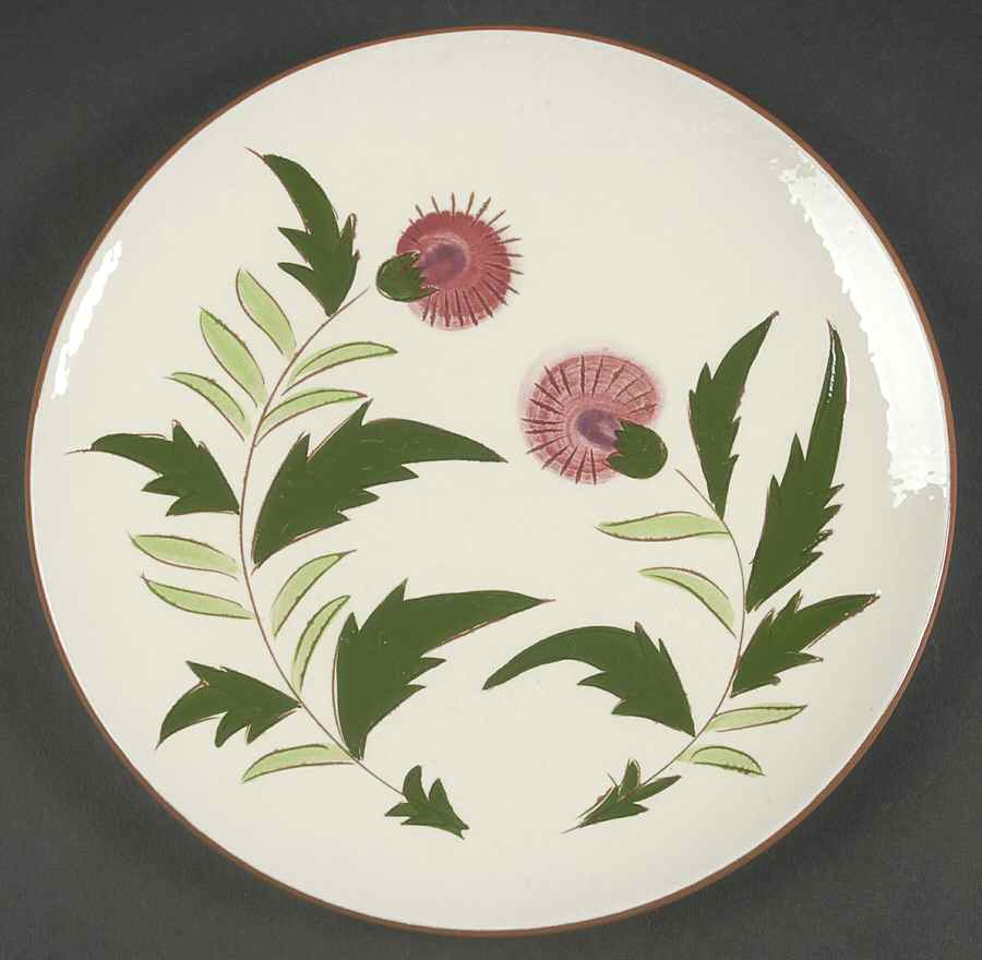Thistle (Pink Thistle) Luncheon Plate by Stangl-1
