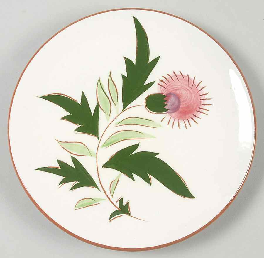 Thistle (Pink Thistle) Bread & Butter Plate by Stangl-1