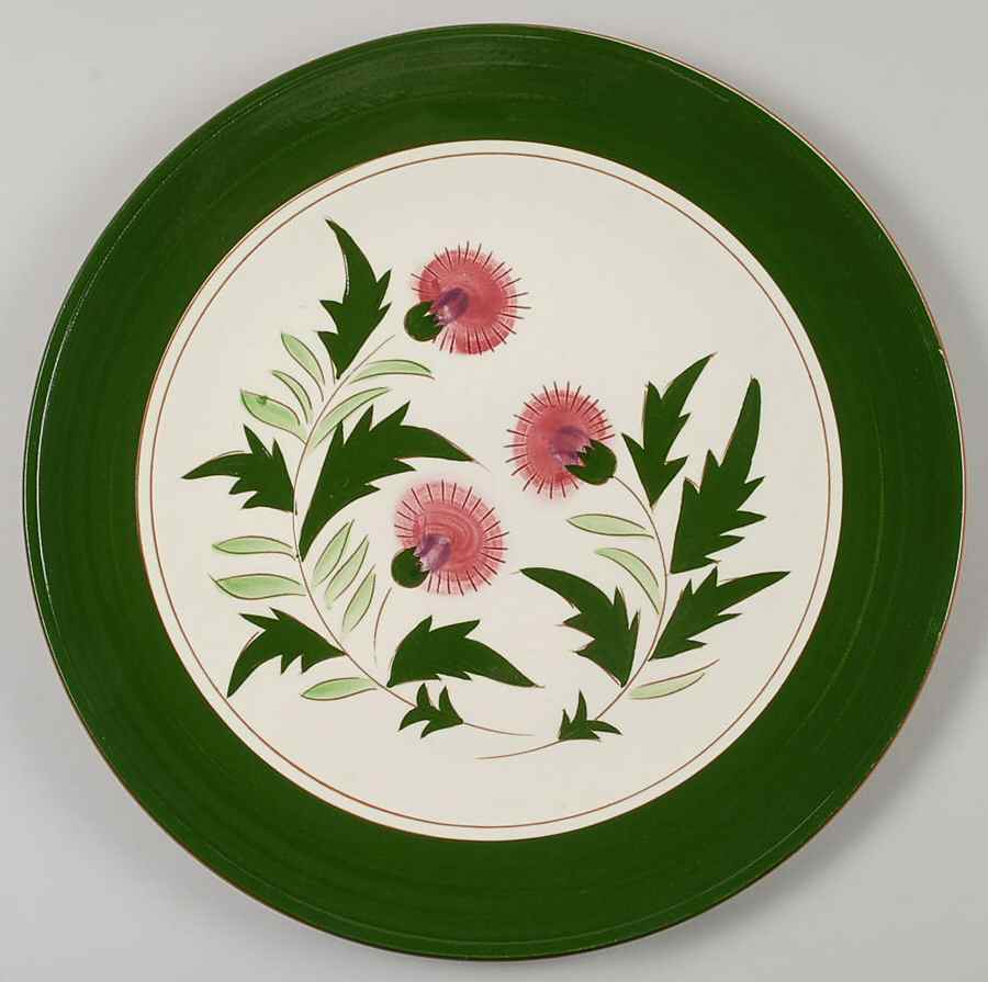 Thistle (Pink Thistle) 12" Chop Plate (Round Platter) by Stangl-1
