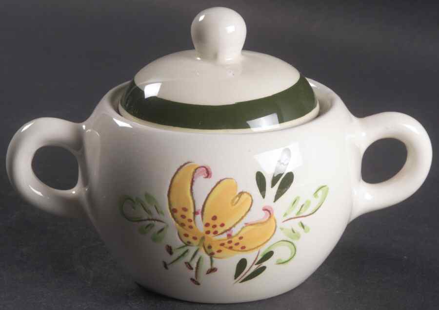 Tiger Lily Sugar Bowl & Lid by Stangl-1