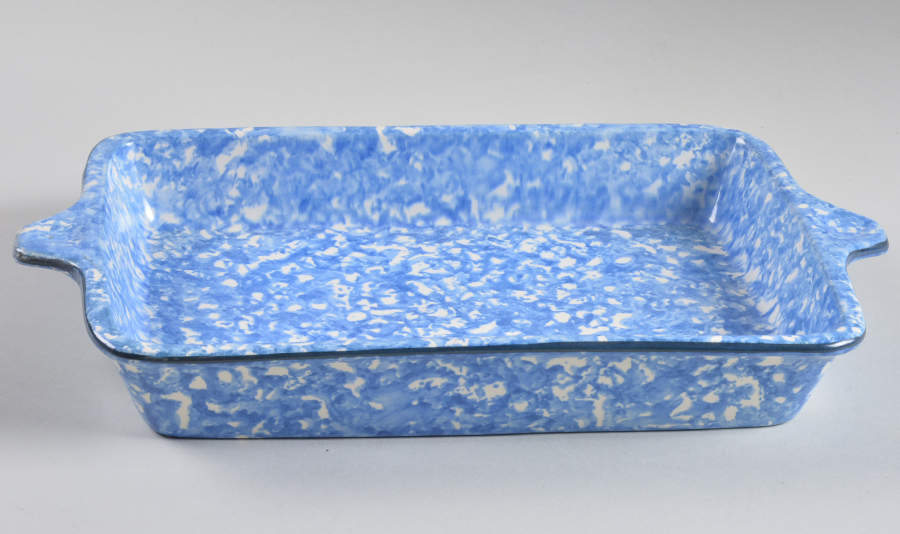 Town & Country Blue 11" Rectangular Baker by Stangl-1