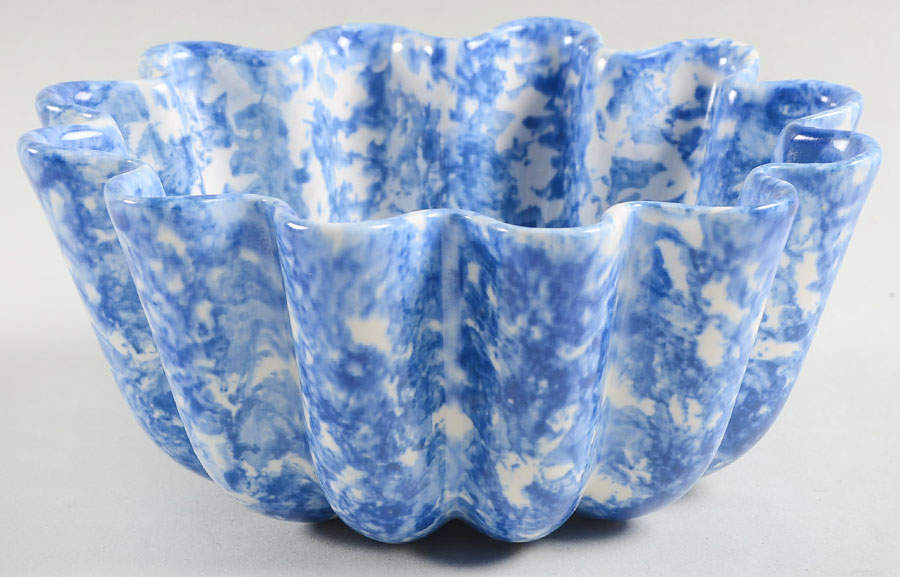 Town & Country Blue Jello Mold by Stangl-1