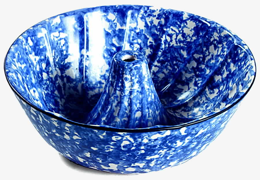 Town & Country Blue Jello Mold by Stangl-1