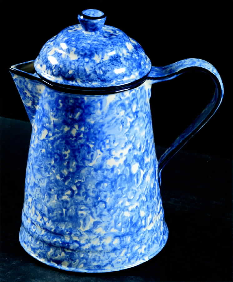 Town & Country Blue Coffee Pot & Lid by Stangl-1