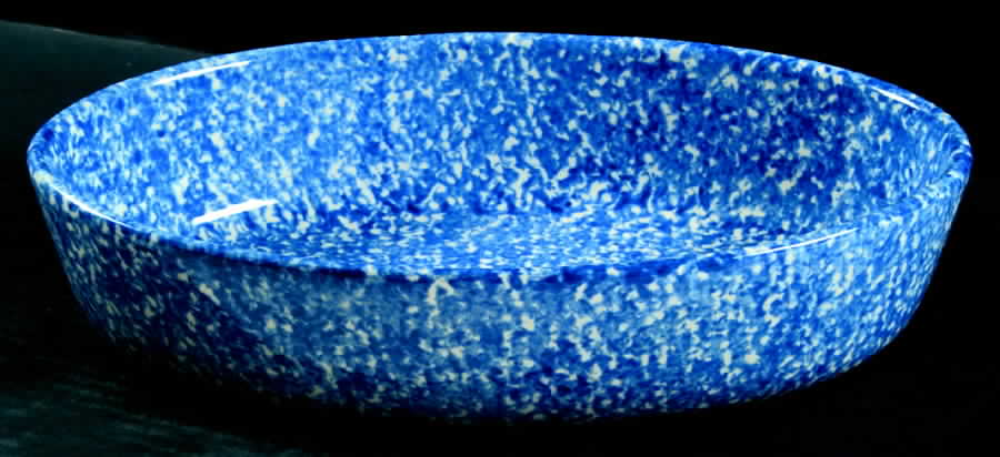 Town & Country Blue 13" Oval Baker by Stangl-1