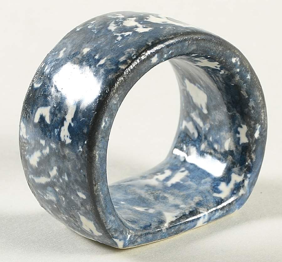 Town & Country Black Napkin Ring by Stangl-1