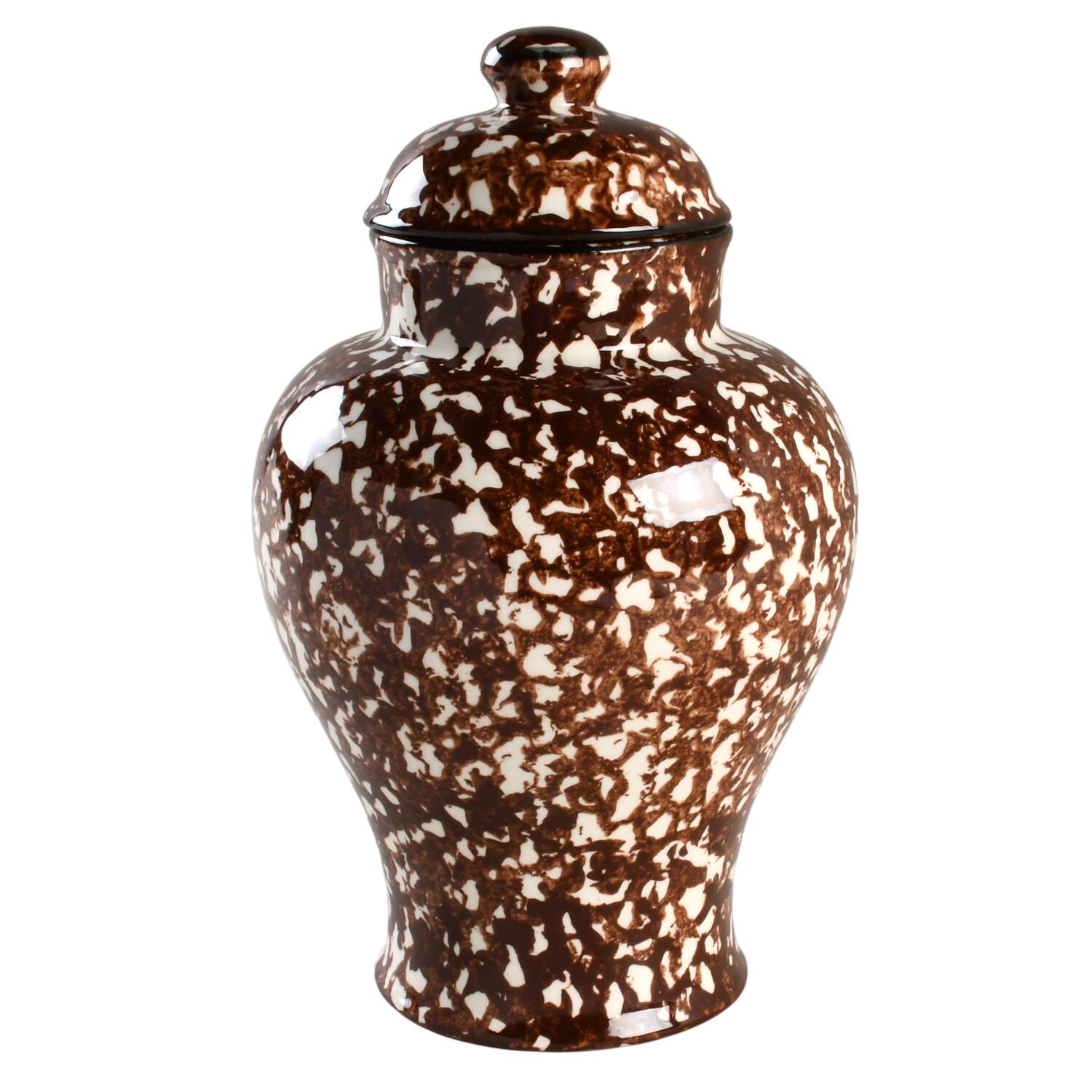 Town & Country Brown Large Ginger Jar & Lid by Stangl-1