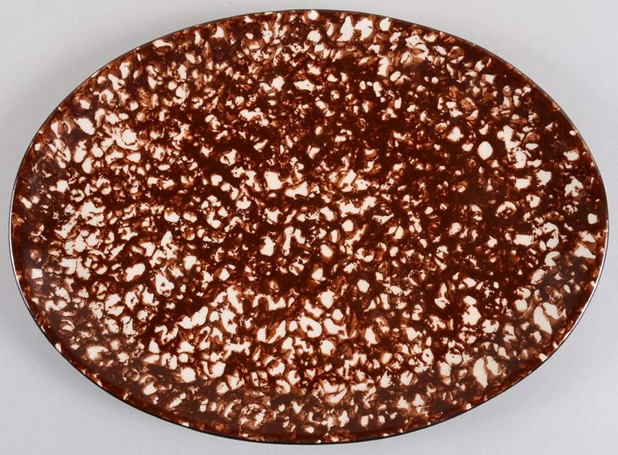 Town & Country Brown 11" Oval Serving Platter by Stangl-1
