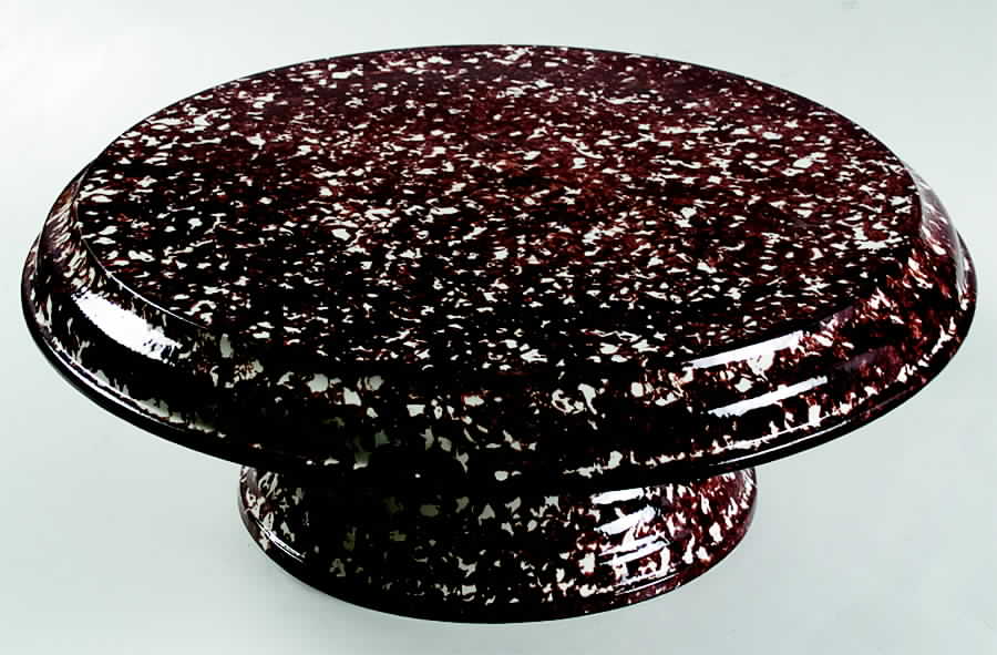 Town & Country Brown 1 Pc Footed Cake Plate/Chip & Dip by Stangl-1
