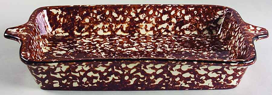 Town & Country Brown 13" Rectangular Baker by Stangl-1