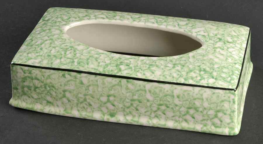 Town & Country Green Kleenex Box by Stangl-1
