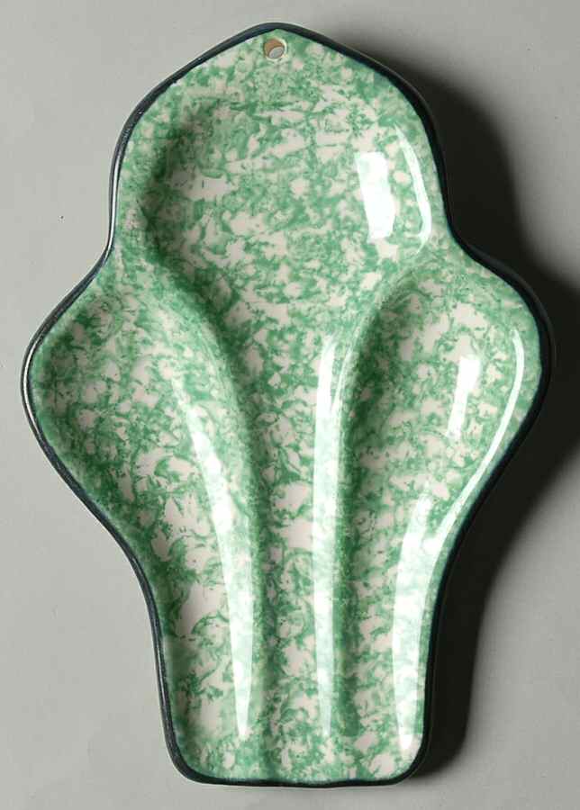 Town & Country Green Spoon Rest/Holder (Holds 1 Spoon) by Stangl-1