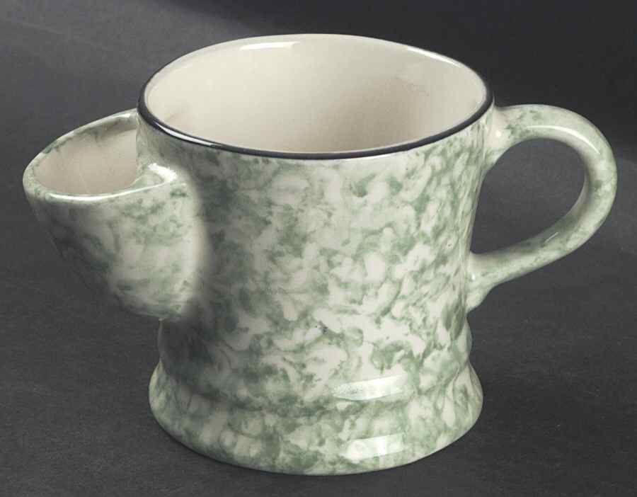 Town & Country Green Shaving Mug by Stangl-1
