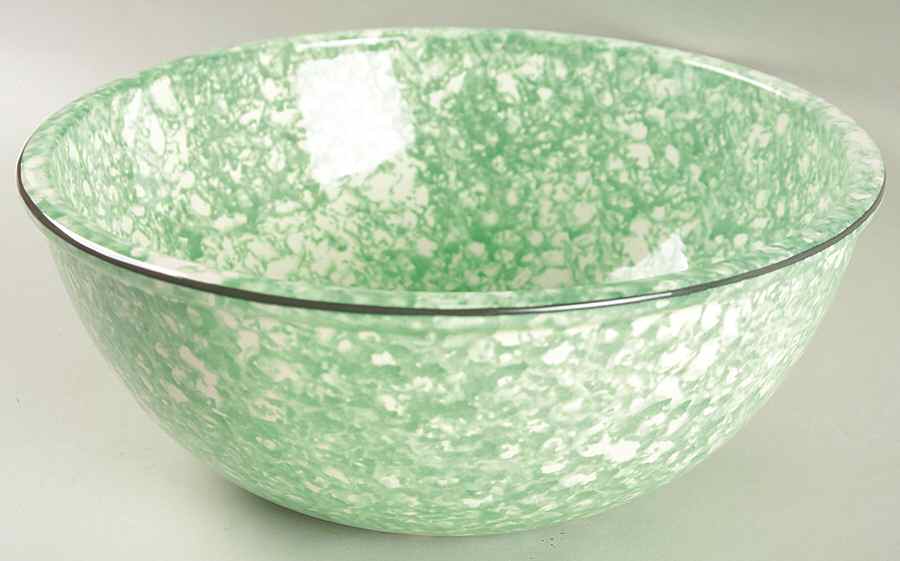 Town & Country Green 10" Large Salad Serving Bowl by Stangl-1