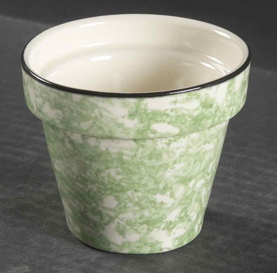 Town & Country Green Flower Pot by Stangl-1
