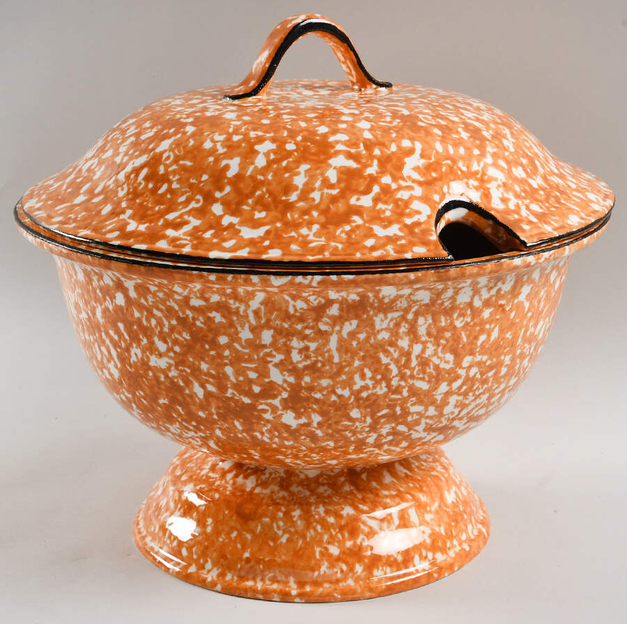 Town & Country Orange Tureen &  Lid by Stangl-1