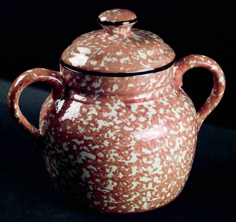 Town & Country Orange Bean Pot & Lid by Stangl-1