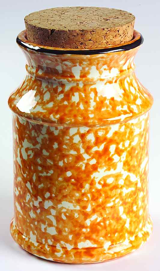 Town & Country Orange Storage Jar & Lid by Stangl-1