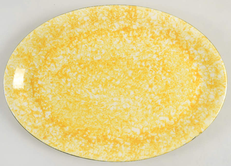 Town & Country Yellow 14" Oval Serving Platter by Stangl-1