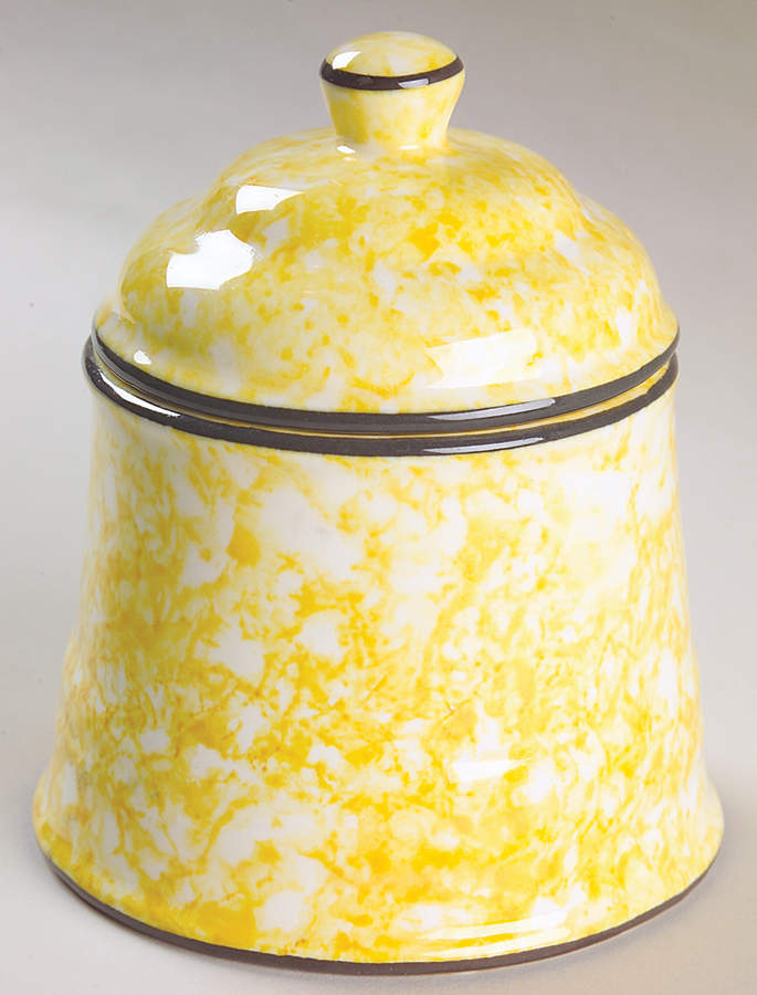 Town & Country Yellow Sugar Bowl & Lid by Stangl-1