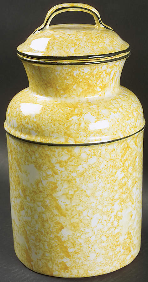 Town & Country Yellow Canister/Milk Pail & Lid by Stangl-1