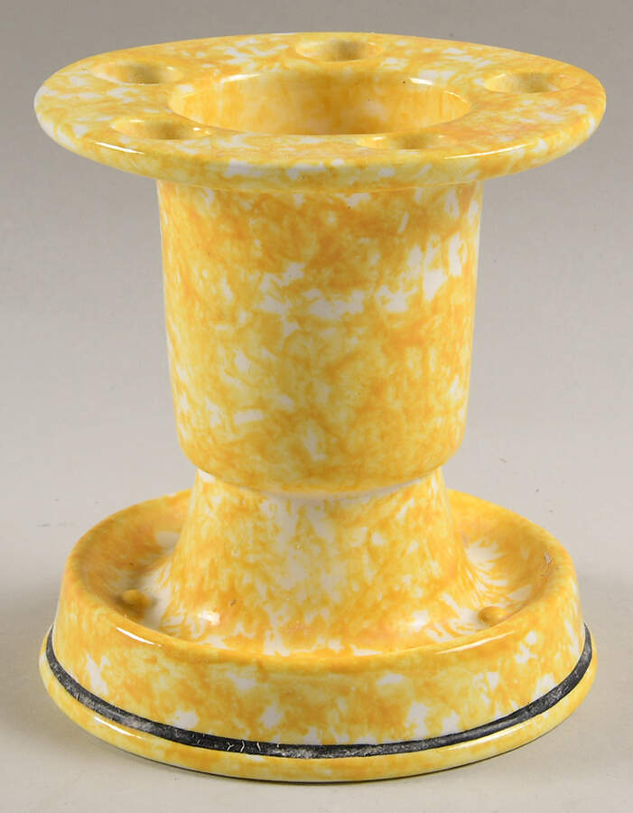 Town & Country Yellow Toothbrush Holder by Stangl-1