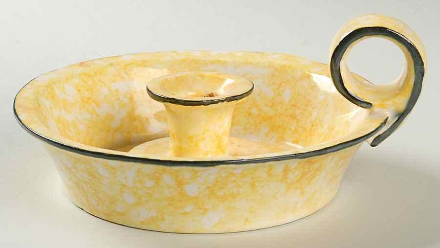 Town & Country Yellow Handled Candleholder by Stangl-1