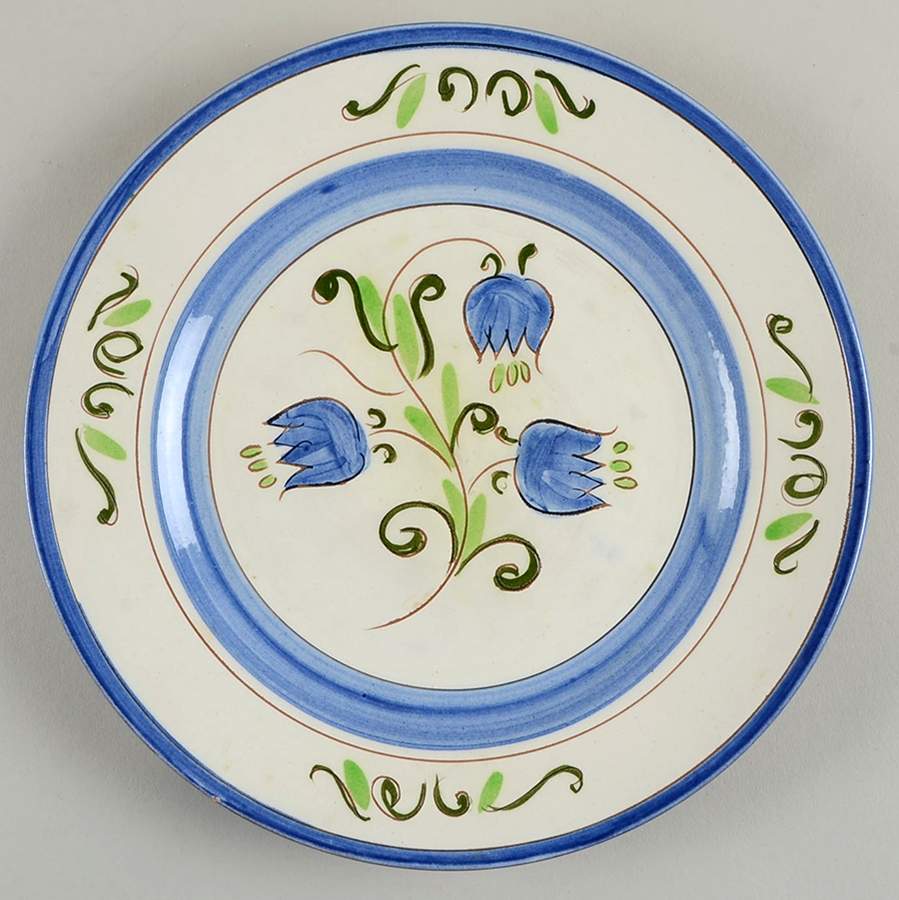 Tulip Blue Luncheon Plate by Stangl-1