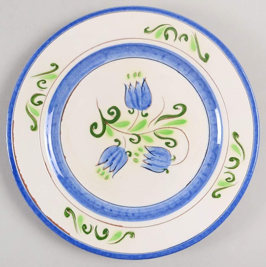 Tulip Blue Salad Plate by Stangl-1