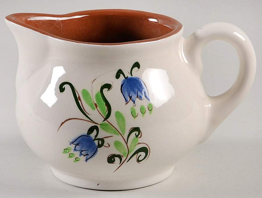 Tulip Blue Creamer by Stangl-1