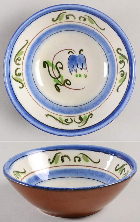 Tulip Blue Coupe Cereal Bowl by Stangl-1