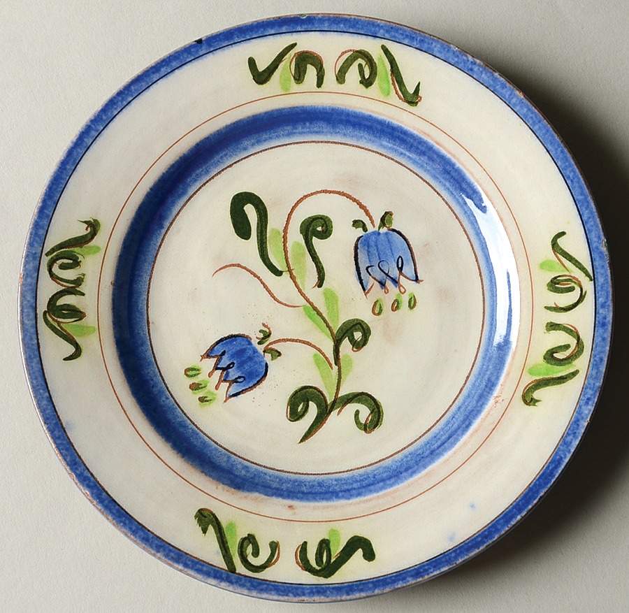 Tulip Blue Bread & Butter Plate by Stangl-1