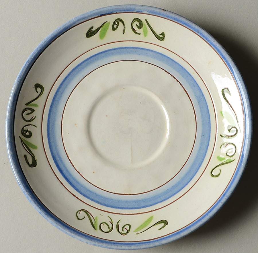 Tulip Blue Saucer for Flat Cup by Stangl-1