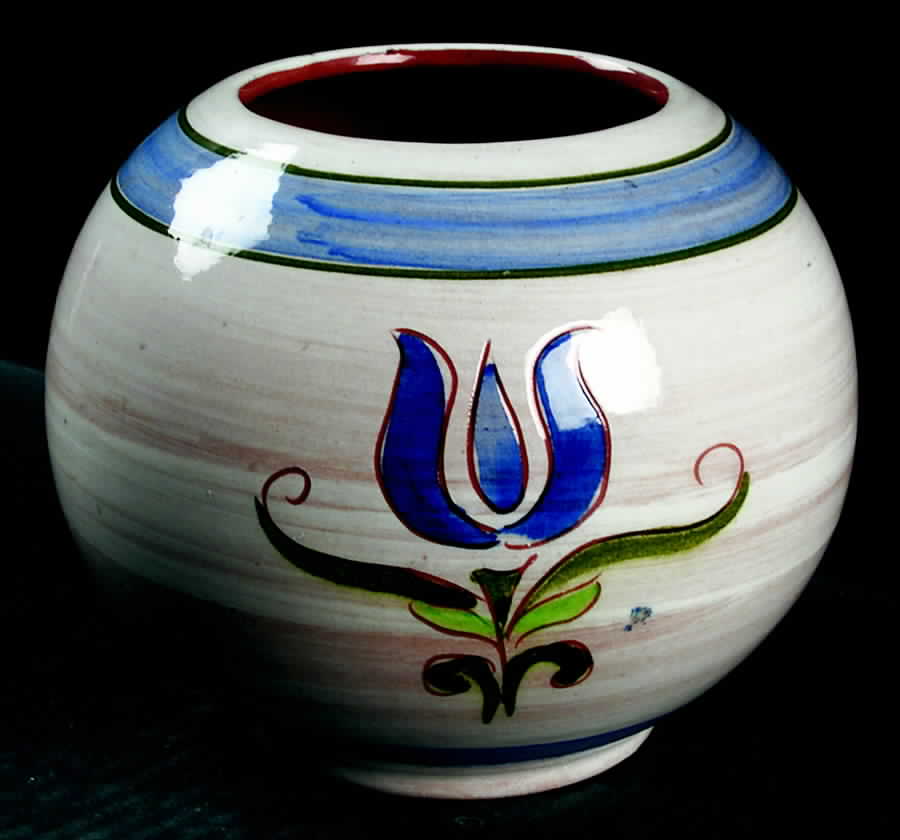 Tulip Blue (Terra Rose Line) 5" Rose Bowl by Stangl-1