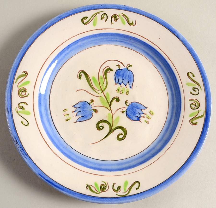 Tulip Blue (Terra Rose Line) Salad Plate by Stangl-1