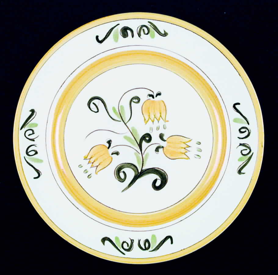 Tulip Yellow (Terra Rose Line) Dinner Plate by Stangl-1