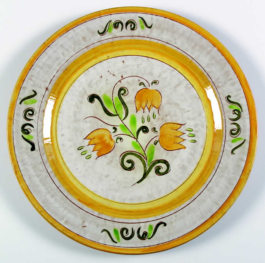 Tulip Yellow (Terra Rose Line) 14" Chop Plate (Round Platter) by Stangl-1