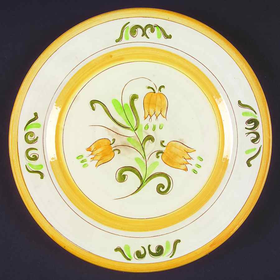 Tulip Yellow (Terra Rose Line) Service Plate (Charger) by Stangl-1