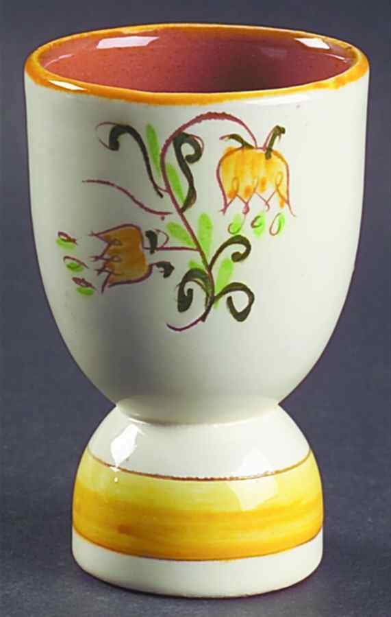 Tulip Yellow (Terra Rose Line) Double Egg Cup by Stangl-1