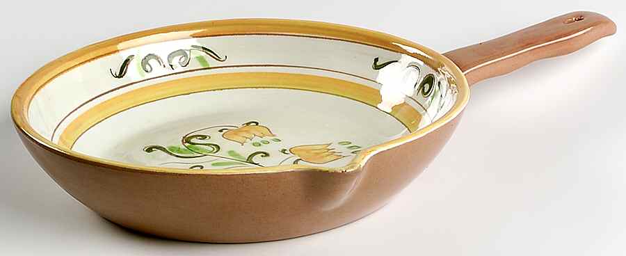 Tulip Yellow (Terra Rose Line) 8" Open Skillet by Stangl-1