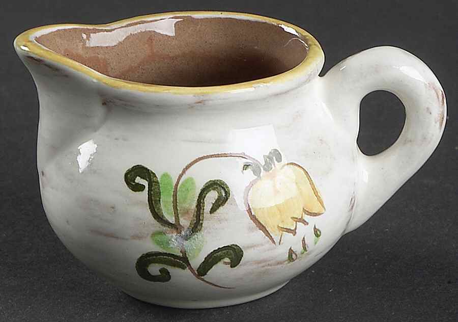 Tulip Yellow (Terra Rose Line) Mini Creamer by Stangl-1