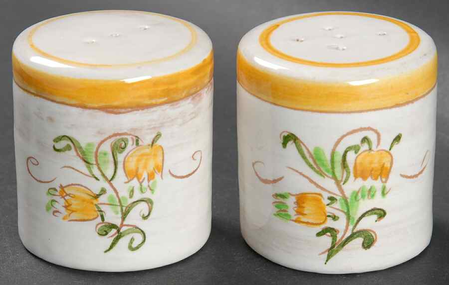 Tulip Yellow (Terra Rose Line) Salt & Pepper Set by Stangl-1