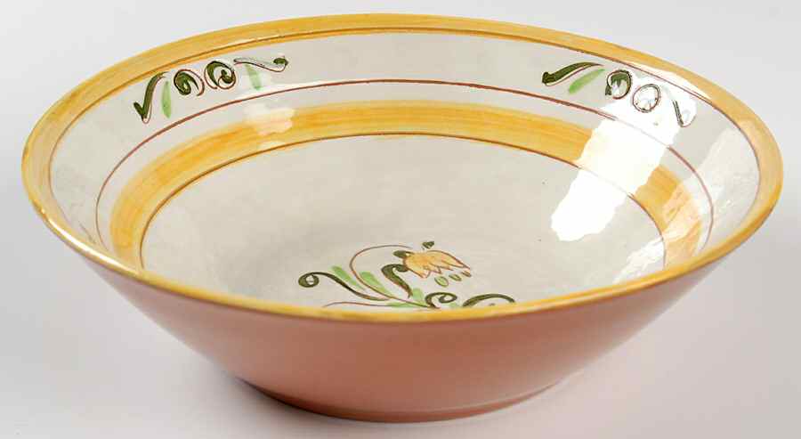 Tulip Yellow (Terra Rose Line) 8" Round Vegetable Bowl by Stangl-1