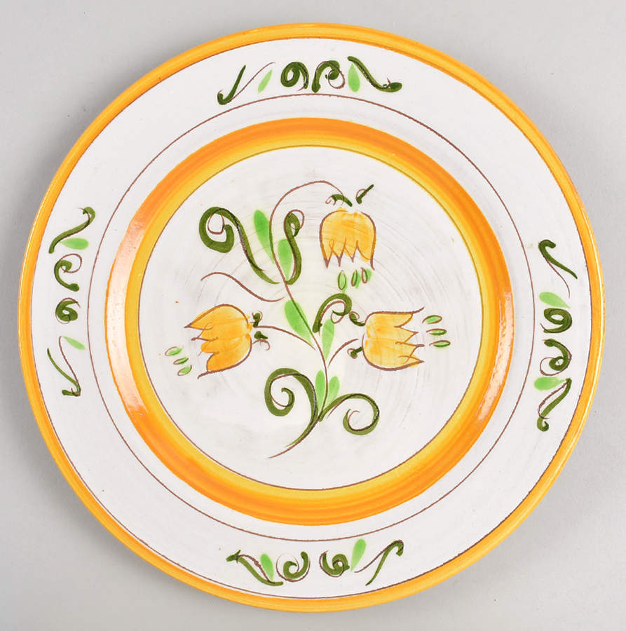 Tulip Yellow (Not Terra Rose Line) Luncheon Plate by Stangl-1