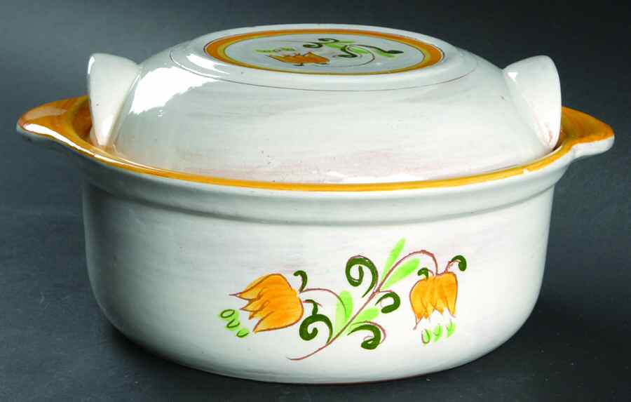 Tulip Yellow (Not Terra Rose Line) 1.5 Qt Round Covered Casserole by Stangl-1